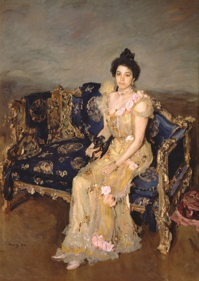 Porträt von Sofia Mikhailovna Botkina, 1899 von Valentin Aleksandrovich Serov